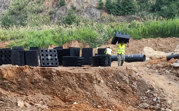 德勵石設(shè)計并施工富政儲出【2017】13號地塊雨水收集回用項目